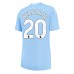 Manchester City Bernardo Silva #20 Voetbalkleding Thuisshirt Dames 2023-24 Korte Mouwen